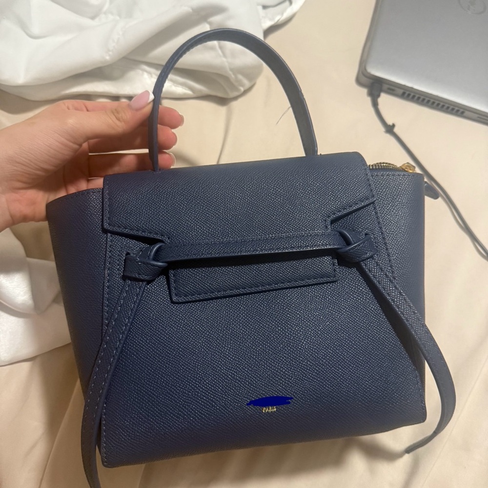 Elegant Navy Blue Handbag